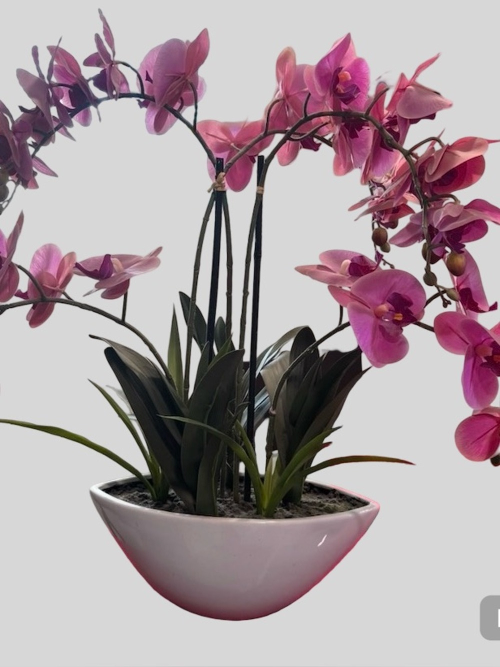 Beautiful Artificial Pink Orchid Arrangement
